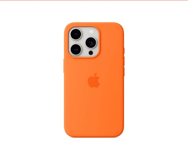 Husa din silicon pentru Iphone 16 pro max portocaliu