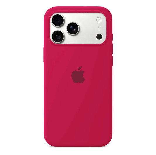 Husa din silicon pentru Iphone 17 pro max  Rose Red