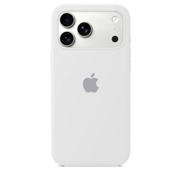 Husa din silicon pentru Iphone 17 pro max  Alb