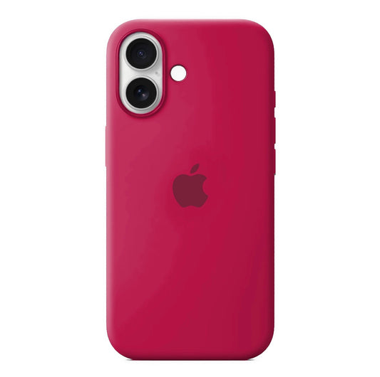 Husa din silicon pentru Iphone 16 Rose Red