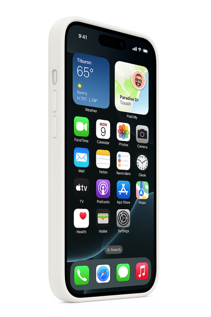 Husa din silicon pentru Iphone 14 Alb