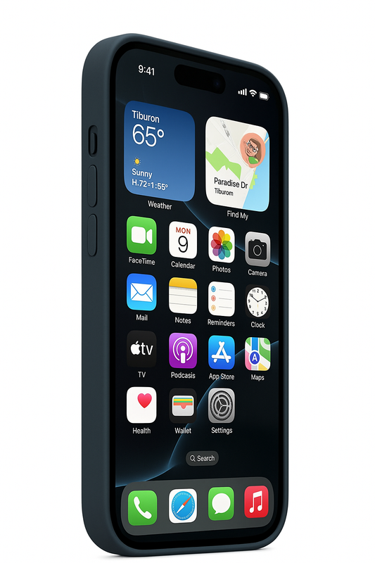 Husa din silicon pentru Iphone 14 Dark blue