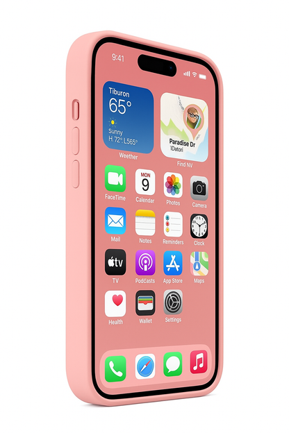 Husa din silicon pentru Iphone 14 pro max pink